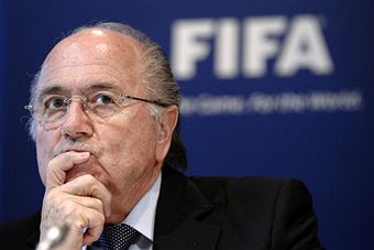 Sepp Blatter looking concerned